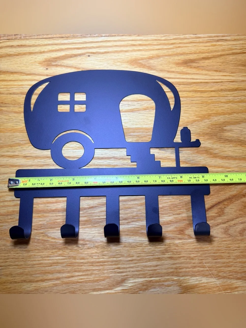 Black Retro Camper-Shaped Wall Hook Rack